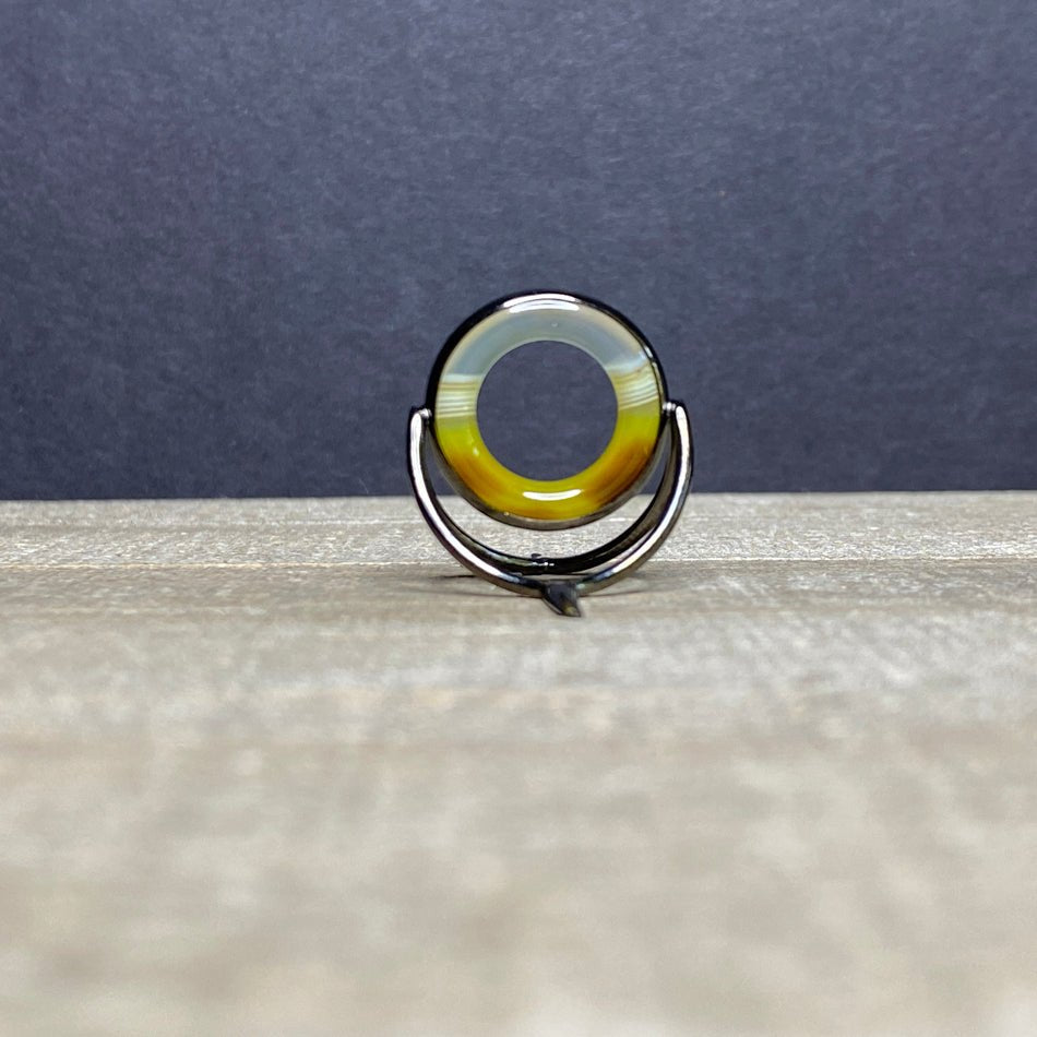 Agate Stripping Guide 20mm Black Nickel - Fish On! Custom Rods