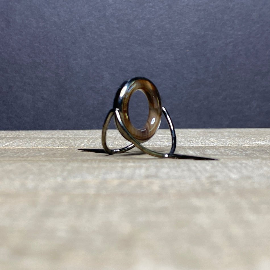 Agate Stripping Guide 20mm Black Nickel - Fish On! Custom Rods