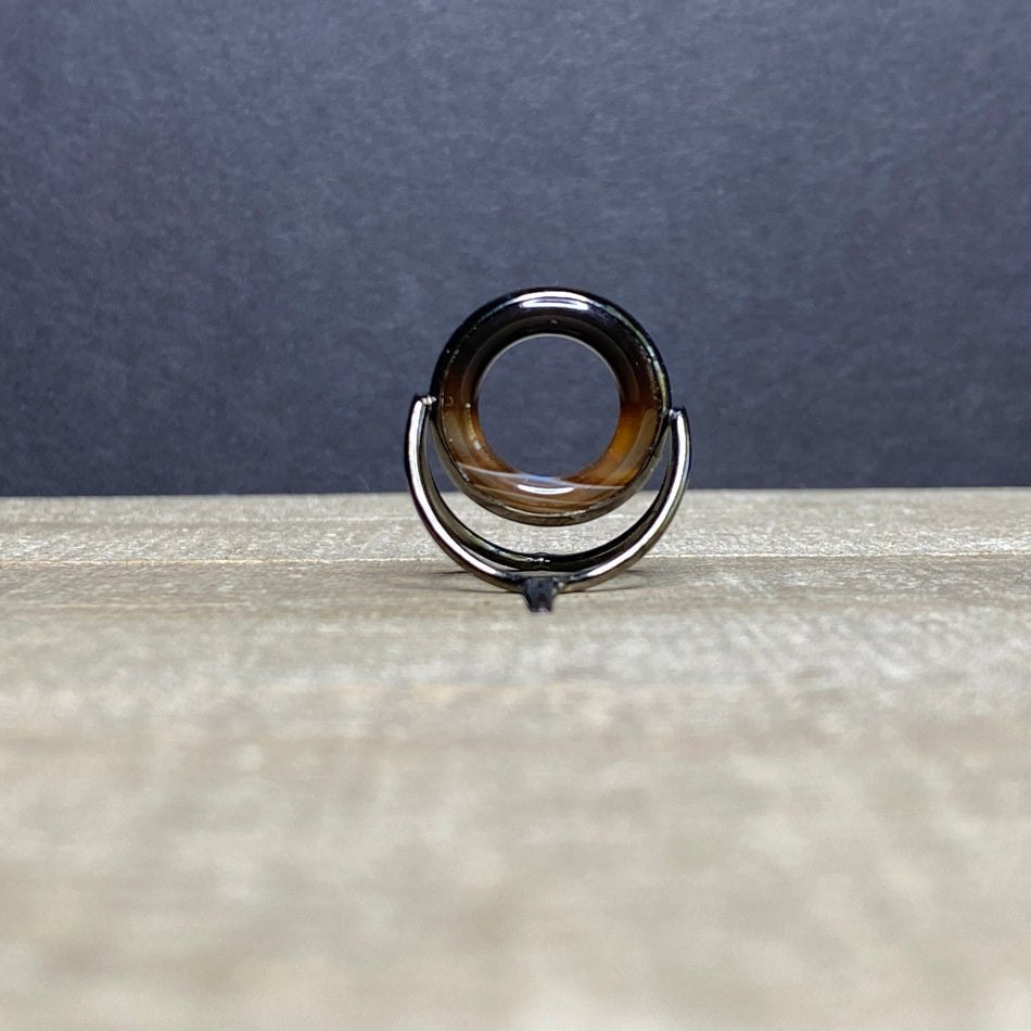 Agate Stripping Guide 20mm Black Nickel - Fish On! Custom Rods