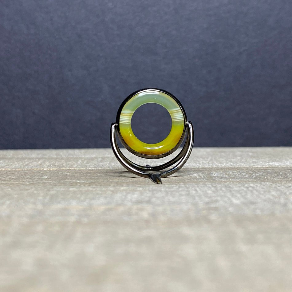 Agate Stripping Guide 20mm Black Nickel - Fish On! Custom Rods