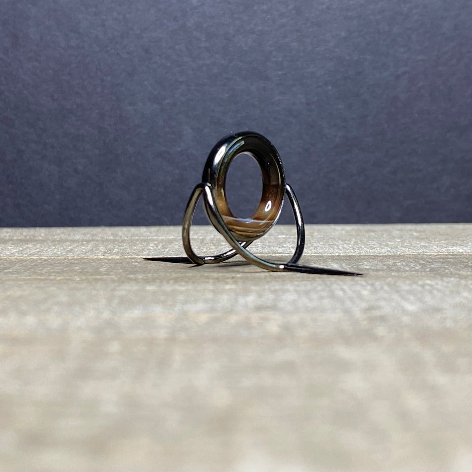 Agate Stripping Guide 20mm Black Nickel - Fish On! Custom Rods