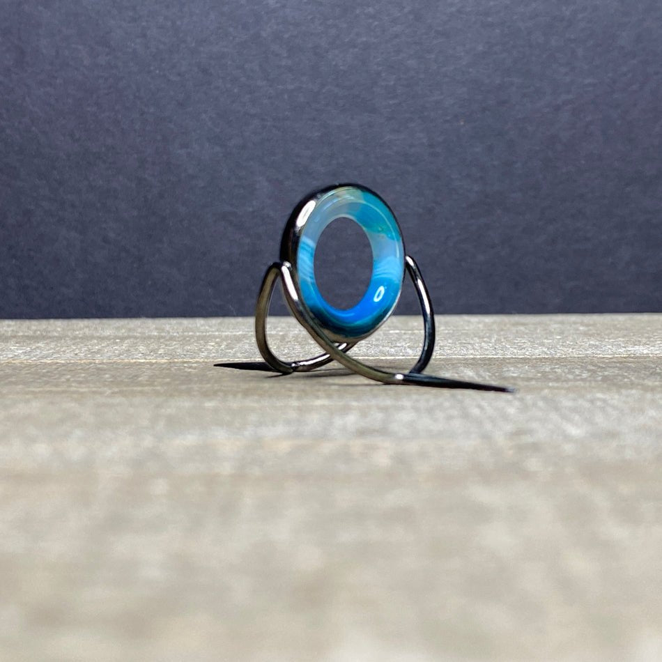 Agate Stripping Guide 20mm Black Nickel - Fish On! Custom Rods