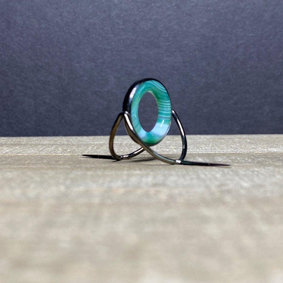 Agate Stripping Guide 20mm Black Nickel - Fish On! Custom Rods