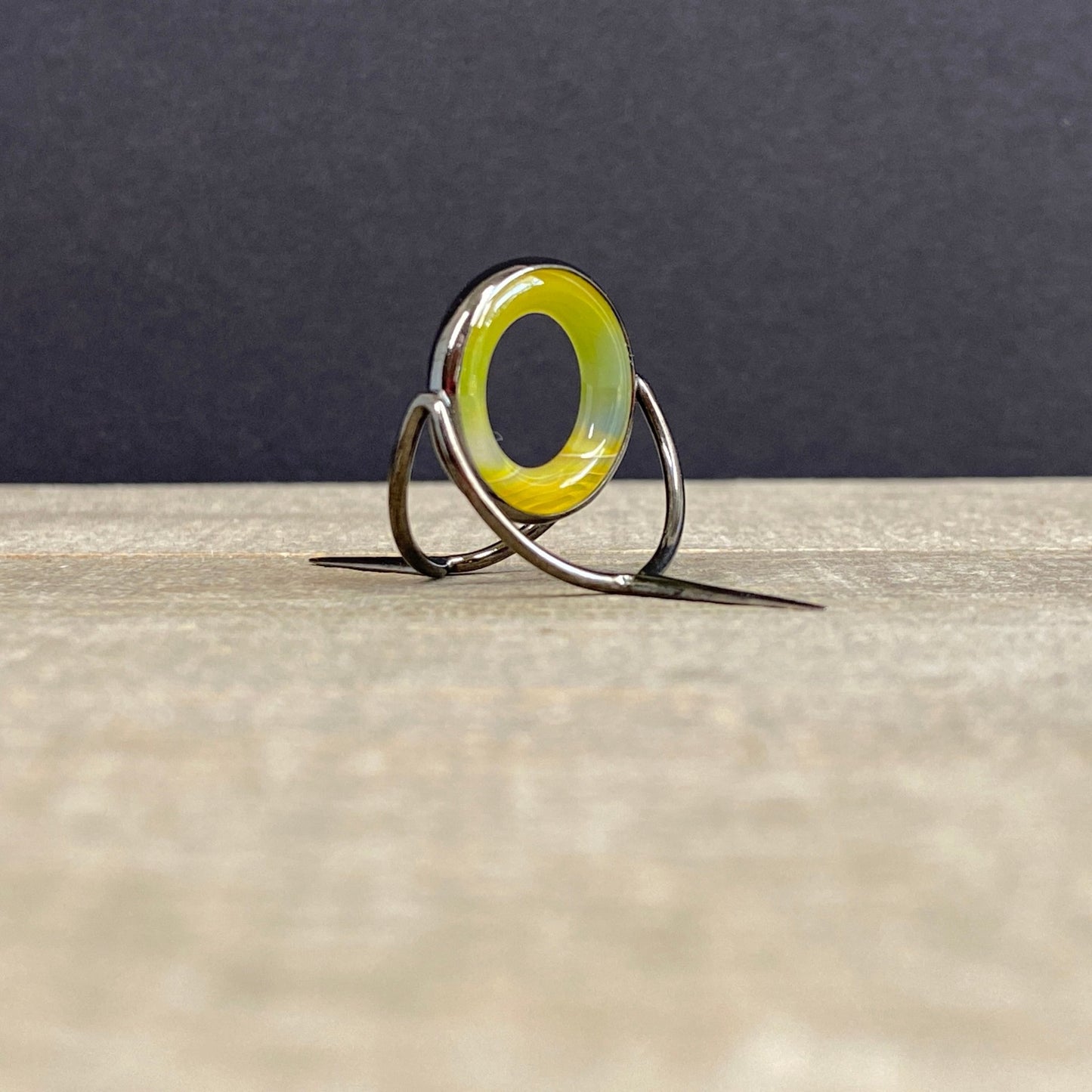 Agate Stripping Guide 20mm Black Nickel - Fish On! Custom Rods