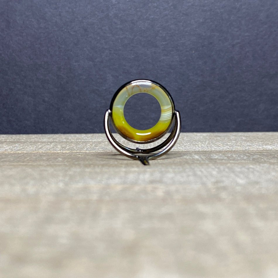 Agate Stripping Guide 20mm Black Nickel - Fish On! Custom Rods