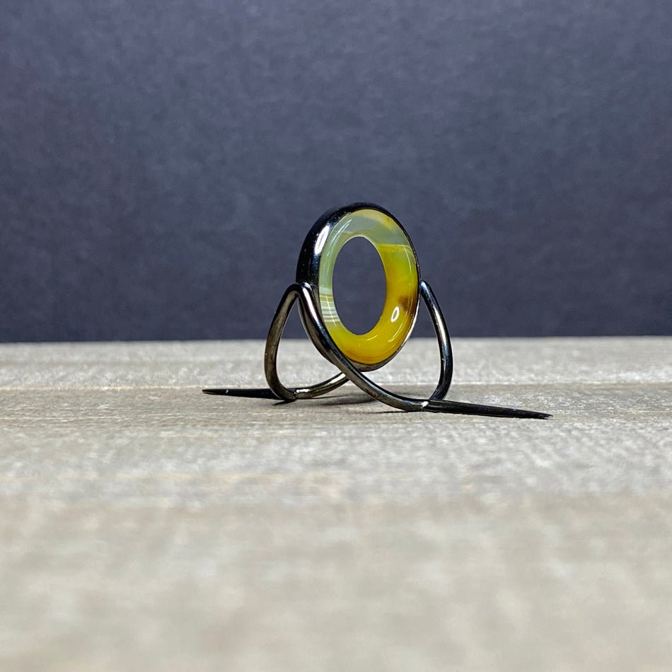 Agate Stripping Guide 20mm Black Nickel - Fish On! Custom Rods