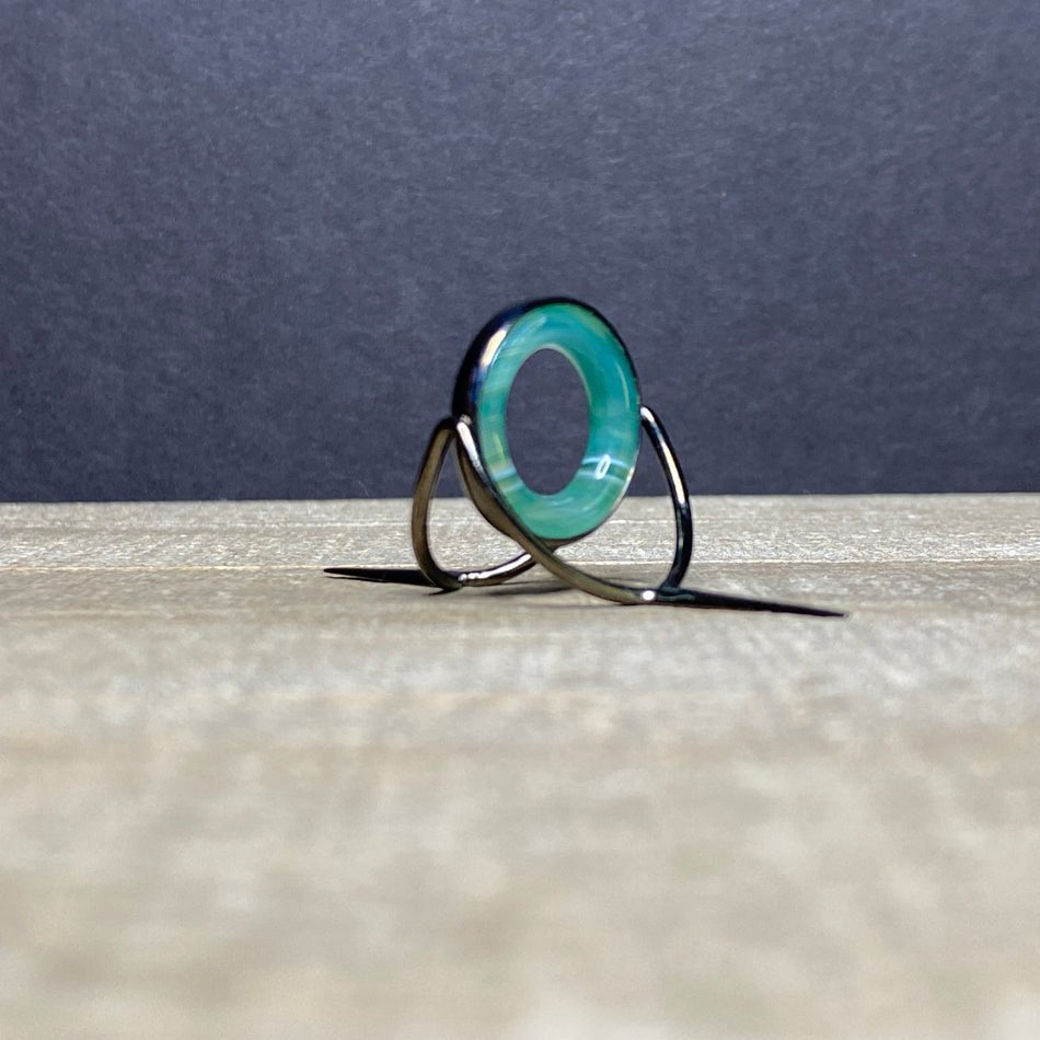 Agate Stripping Guide 20mm Black Nickel - Fish On! Custom Rods