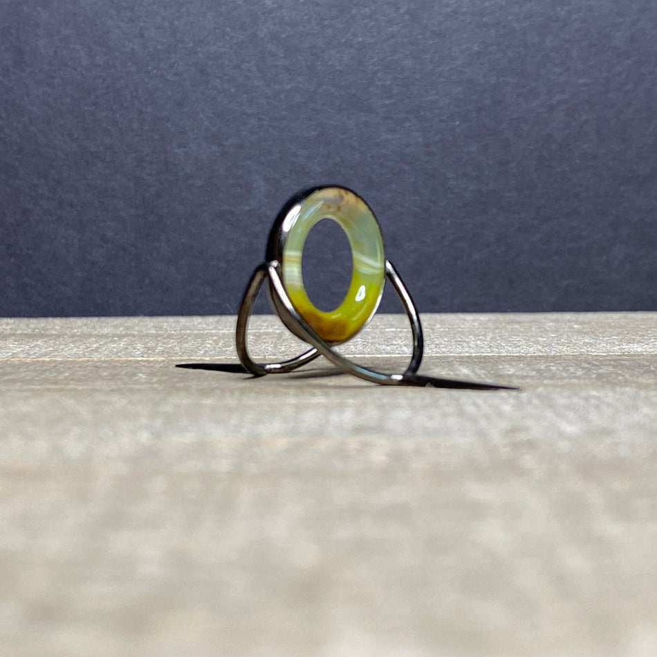 Agate Stripping Guide 20mm Black Nickel - Fish On! Custom Rods