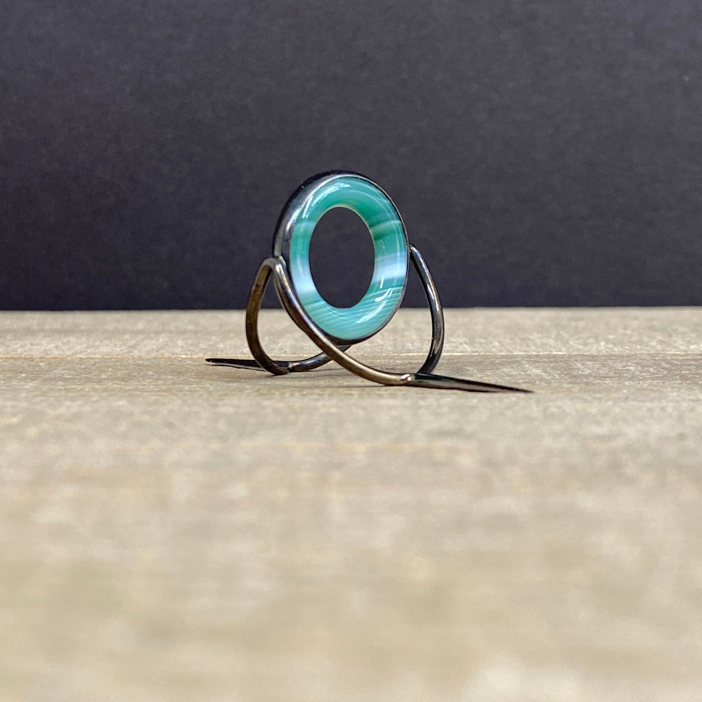 Agate Stripping Guide 20mm Black Nickel - Fish On! Custom Rods