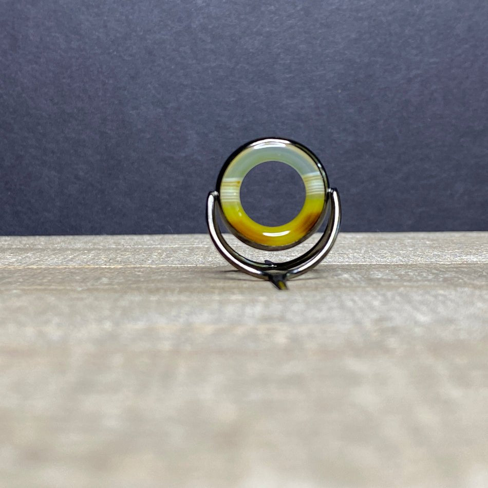 Agate Stripping Guide 20mm Black Nickel - Fish On! Custom Rods