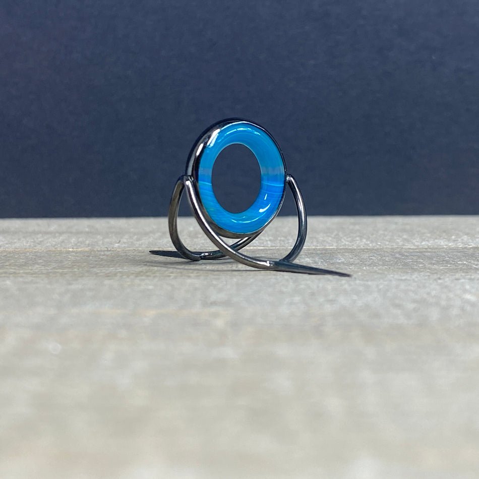 Agate Stripping Guide 20mm Black Nickel - Fish On! Custom Rods