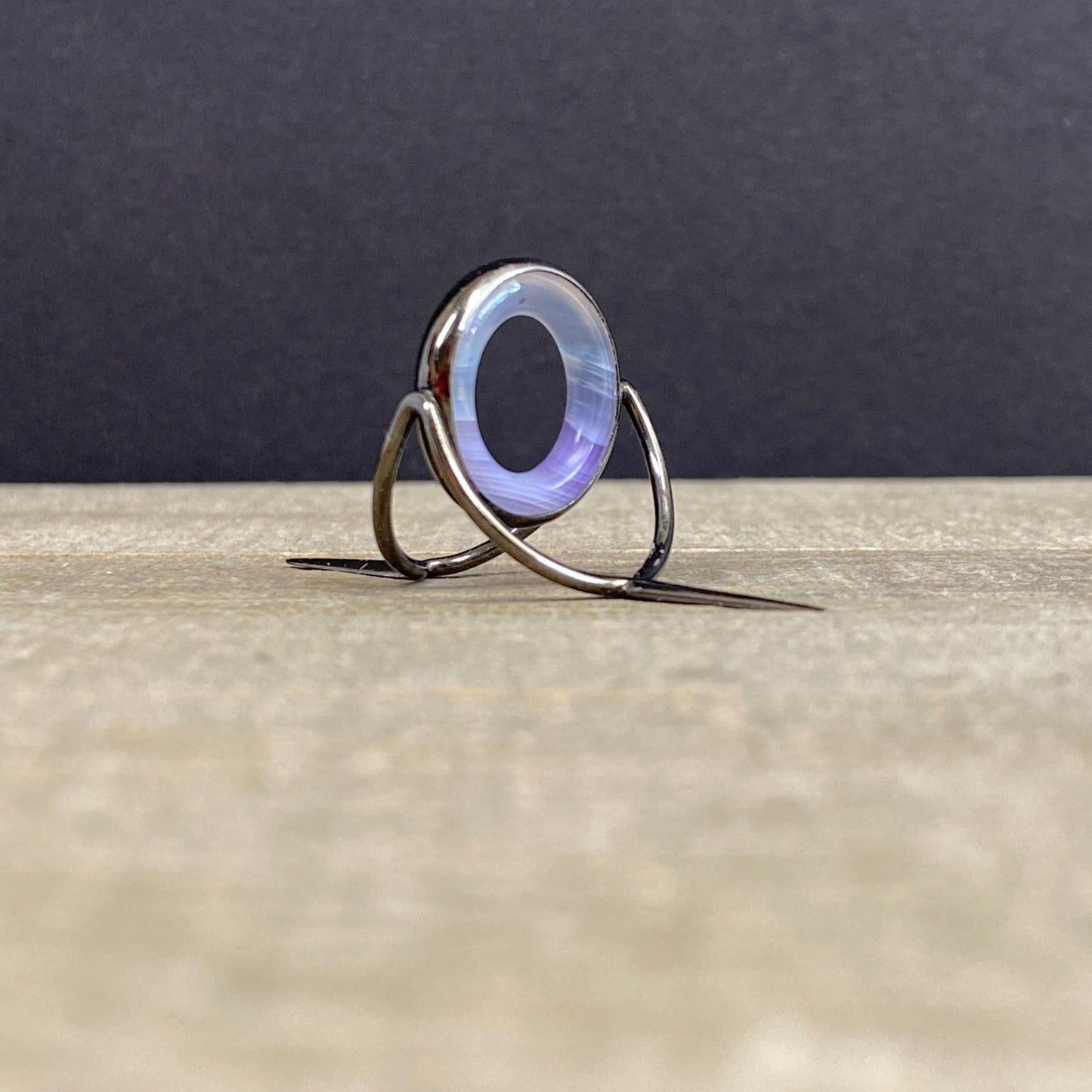 Agate Stripping Guide 20mm Black Nickel - Fish On! Custom Rods