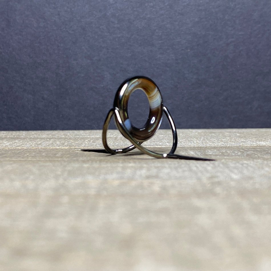 Agate Stripping Guide 20mm Black Nickel - Fish On! Custom Rods