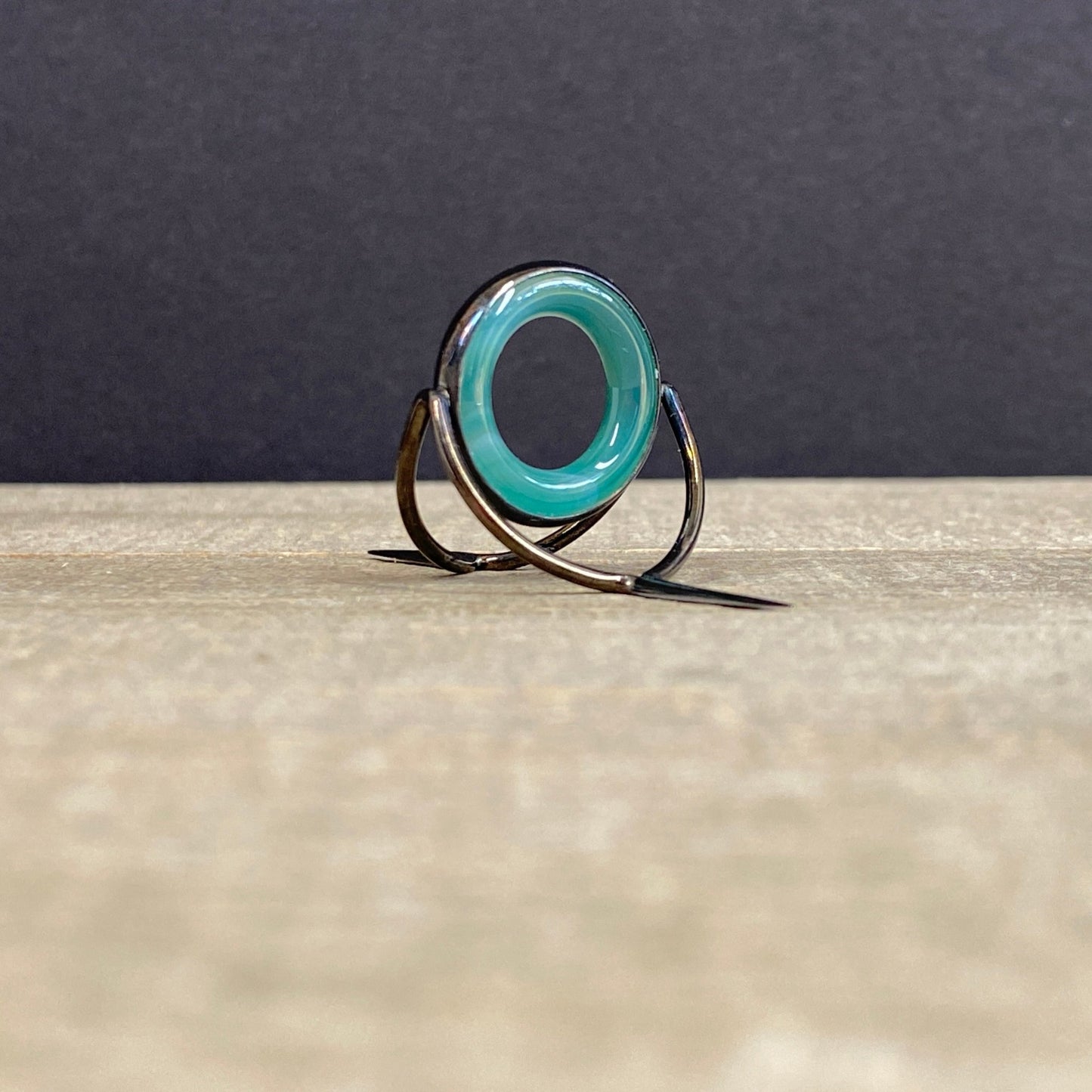 Agate Stripping Guide 20mm Black Nickel - Fish On! Custom Rods