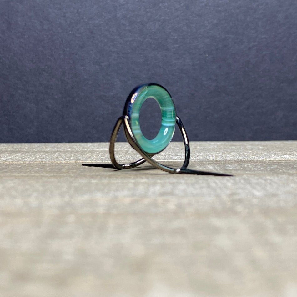 Agate Stripping Guide 20mm Black Nickel - Fish On! Custom Rods