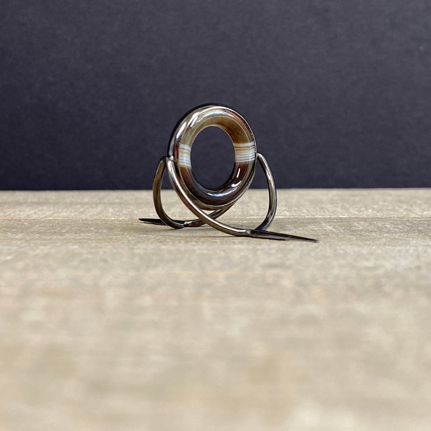 Agate Stripping Guide 20mm Black Nickel - Fish On! Custom Rods