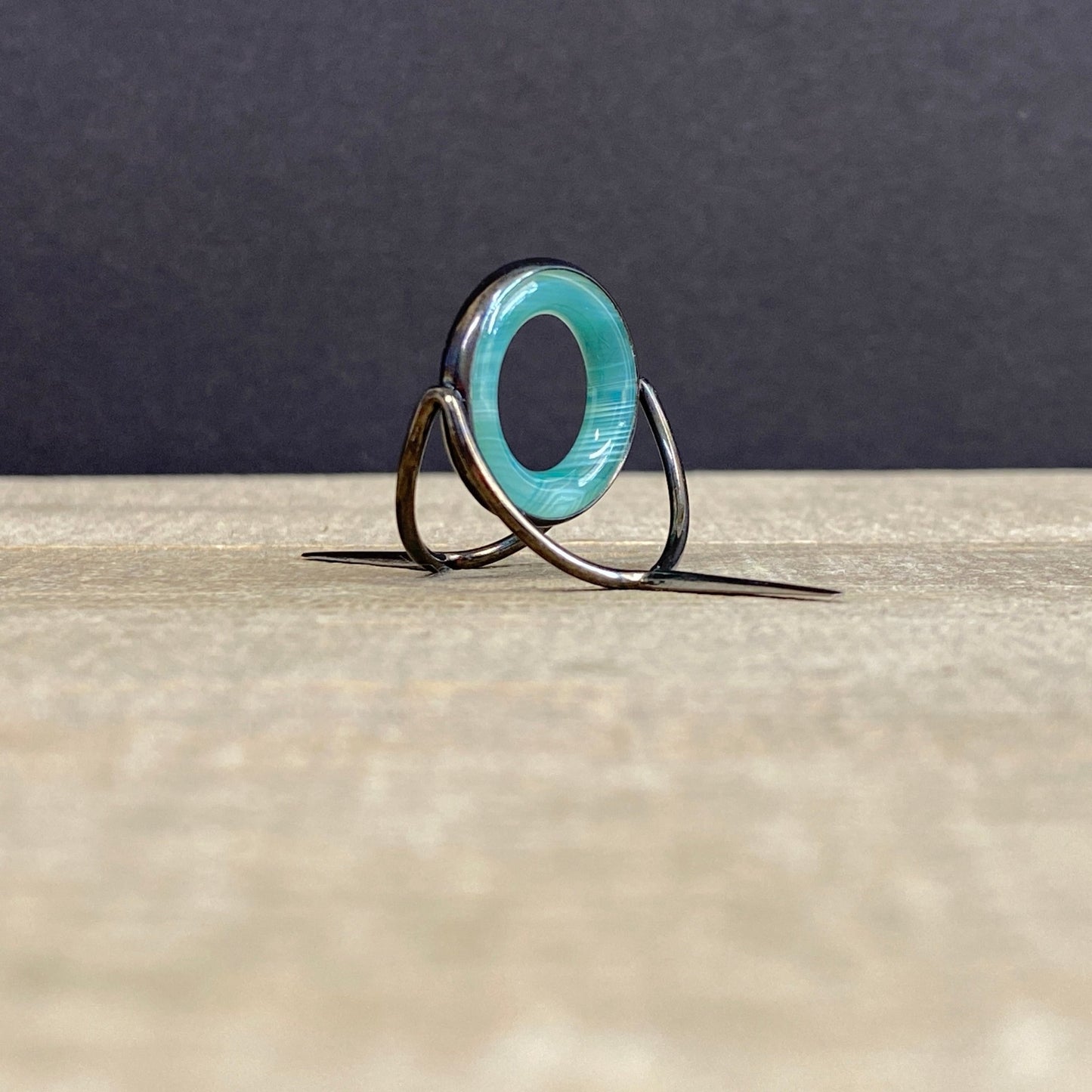 Agate Stripping Guide 20mm Black Nickel - Fish On! Custom Rods