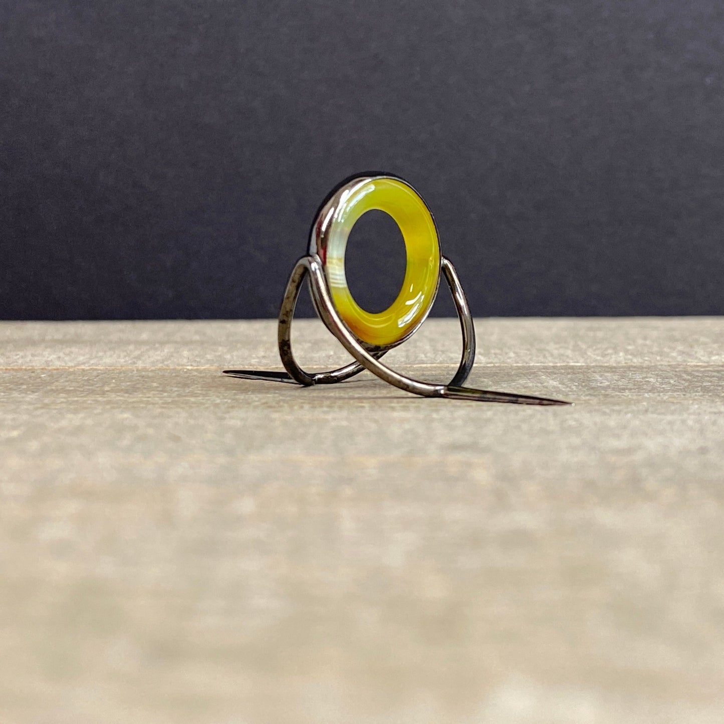 Agate Stripping Guide 20mm Black Nickel - Fish On! Custom Rods