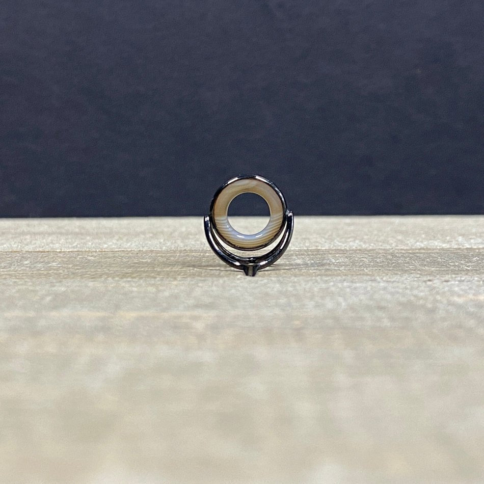 Agate Stripping Guides 12mm Black Nickel - Fish On! Custom Rods