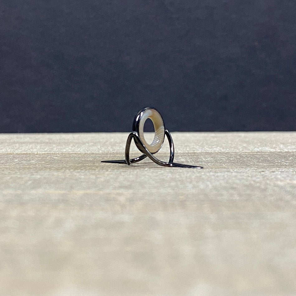 Agate Stripping Guides 12mm Black Nickel - Fish On! Custom Rods