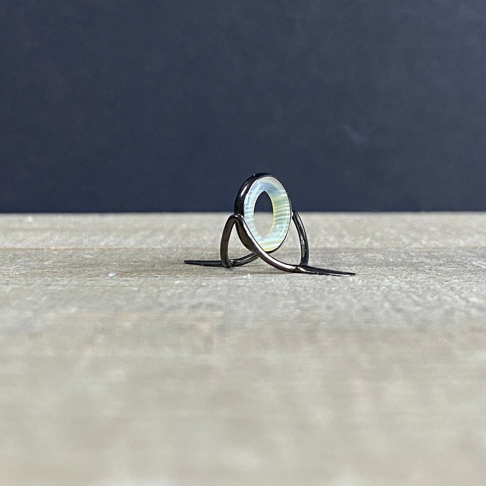 Agate Stripping Guides 12mm Black Nickel - Fish On! Custom Rods