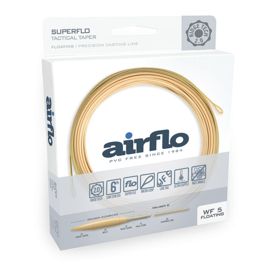 Airflo Superflo Ridge 2.0 Tactical Taper - Bamboo/ Watery Olive - Fish On! Custom Rods