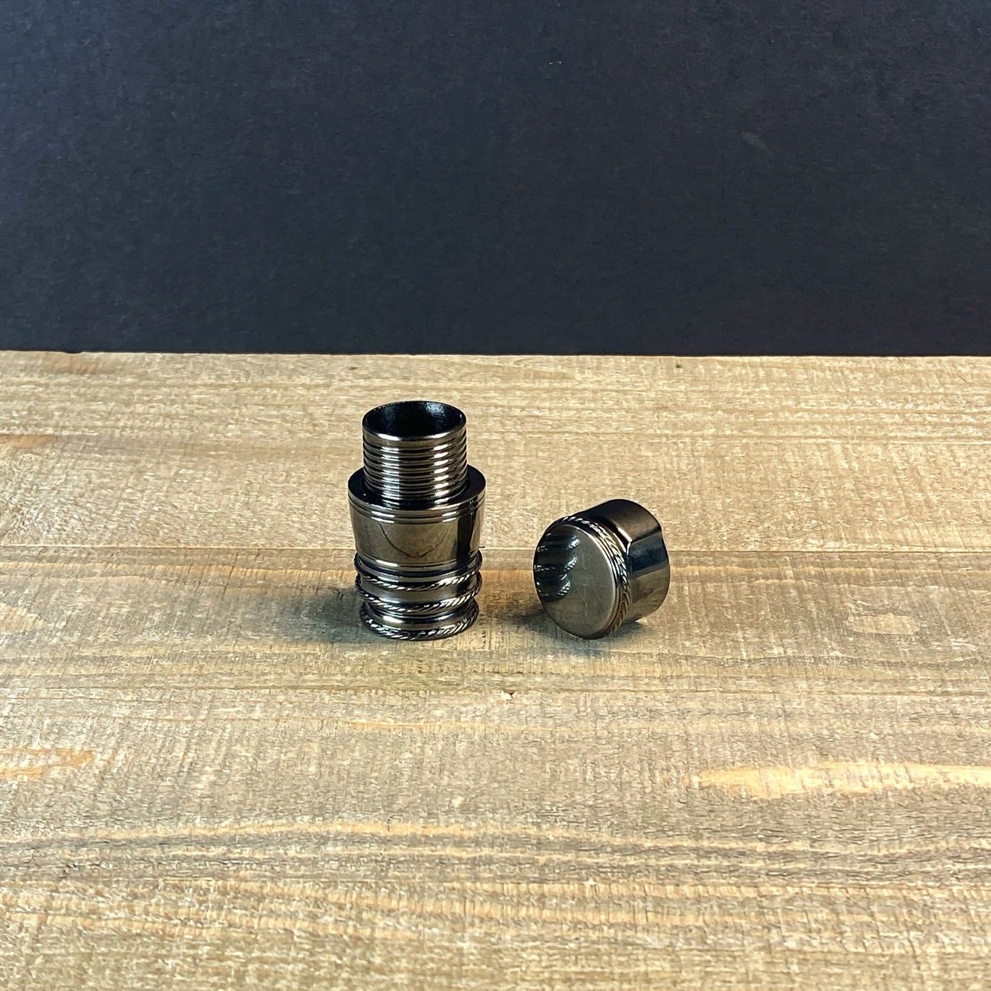 Alloy Down Locking Reel Seat .640 - Black Nickel - Fish On! Custom Rods