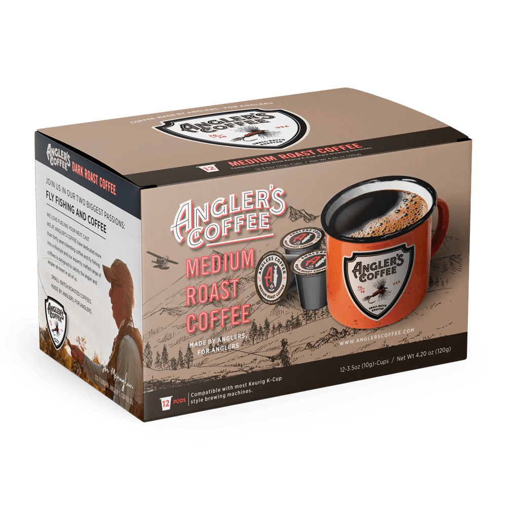 Angler's Coffee Single Serve Coffee Pods - Medium Roast - Fish On! Custom Rods