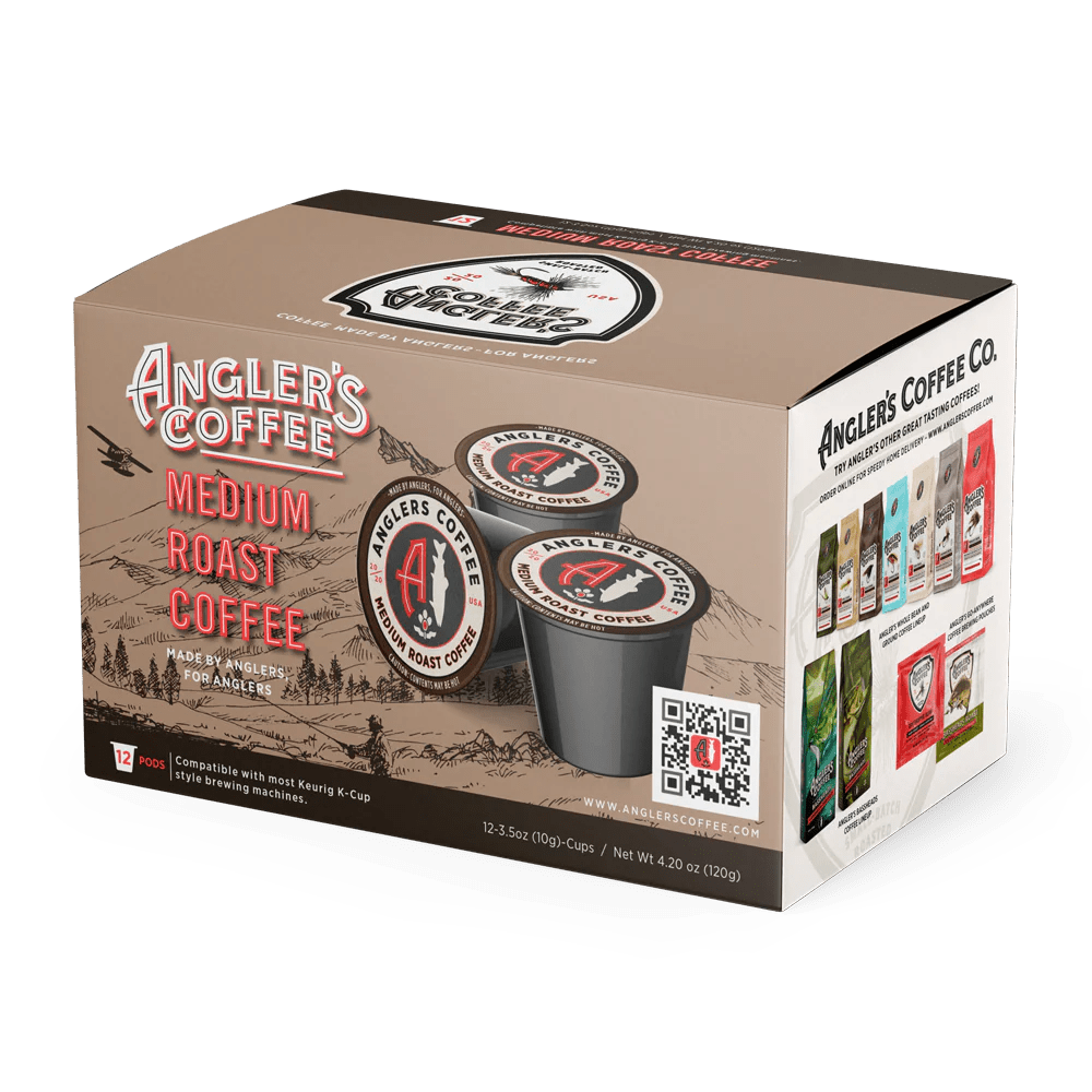 Angler's Coffee Single Serve Coffee Pods - Medium Roast - Fish On! Custom Rods