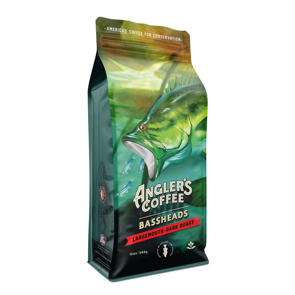 Bassheads Largemouth Blend - Premium Dark Roast Coffee for Bass Fishing Enthusiasts - Fish On! Custom Rods