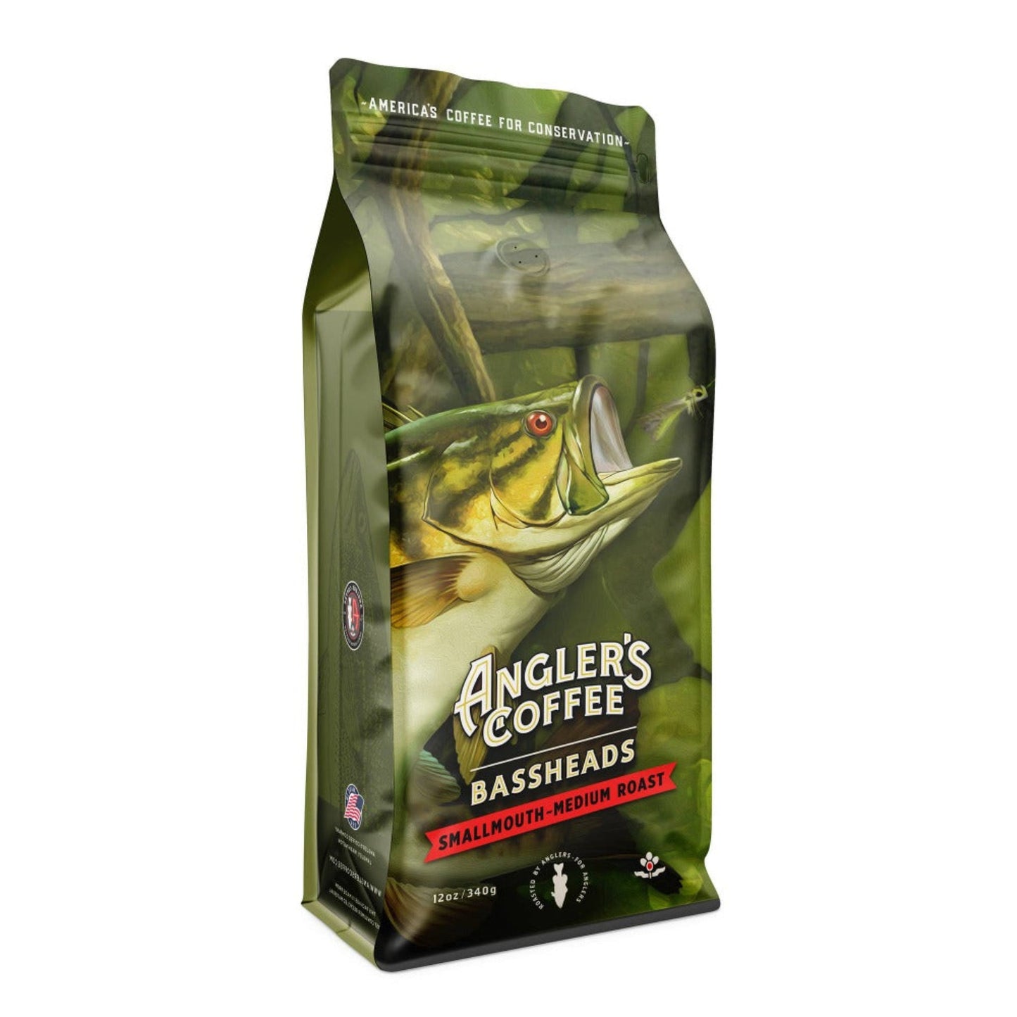 Bassheads Smallmouth Blend - Premium Coffee for Bass Fishing Enthusiasts - Fish On! Custom Rods