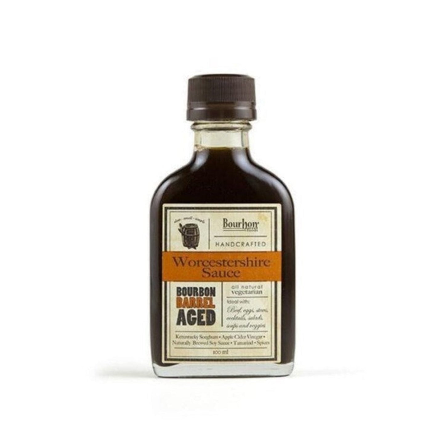 Bourbon Barrel Aged Worcestershire Sauce | Vegetarian & All - Natural | 8oz - Fish On! Custom Rods