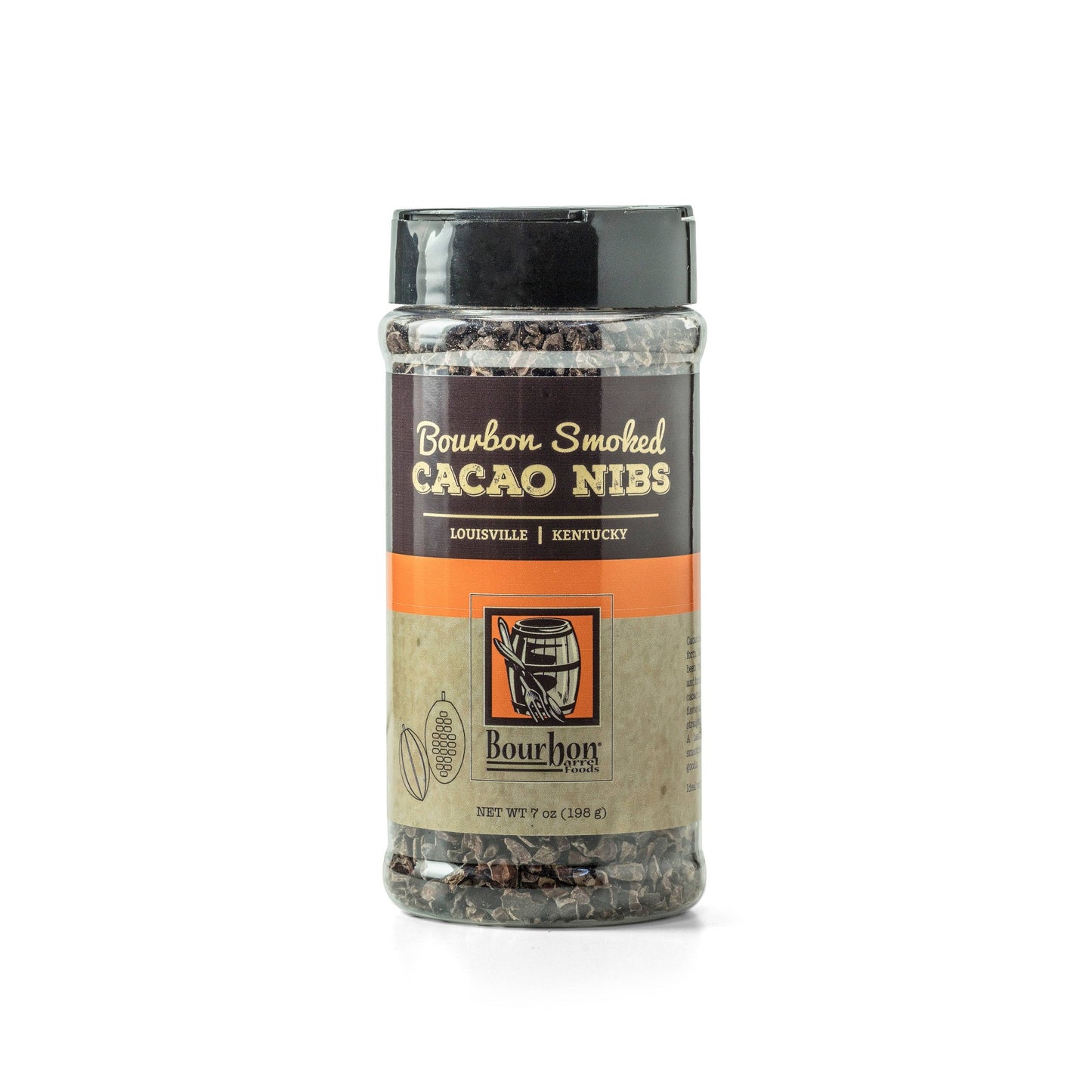 Bourbon Smoked Cacao Nibs - Food Service Shaker - Fish On! Custom Rods