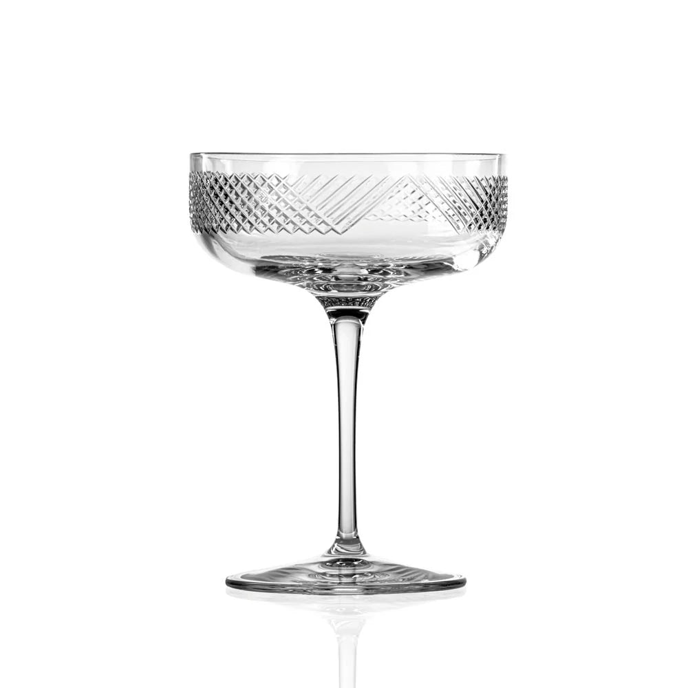 Bourbon Street Champagne Coupe | Elegant Glassware for Celebrations - Fish On! Custom Rods