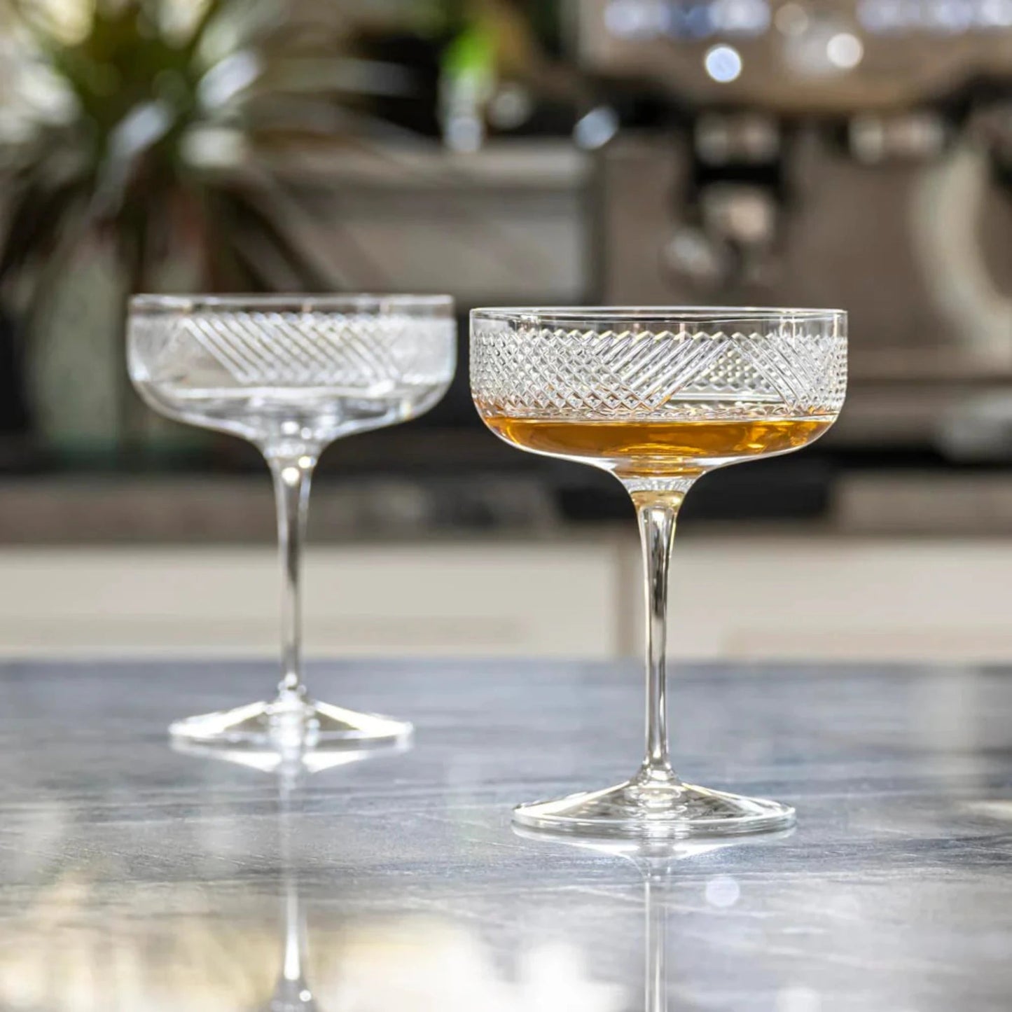Bourbon Street Champagne Coupe | Elegant Glassware for Celebrations - Fish On! Custom Rods