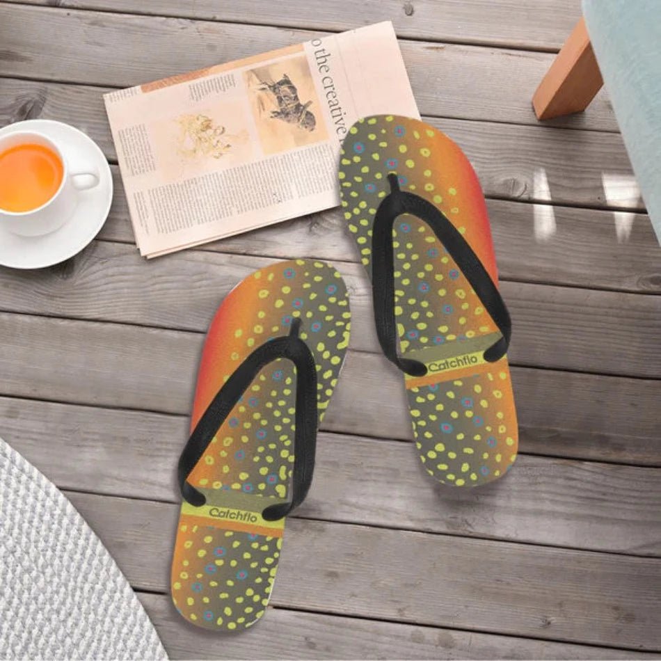 Brookietown Flip Flops - Fish On! Custom Rods