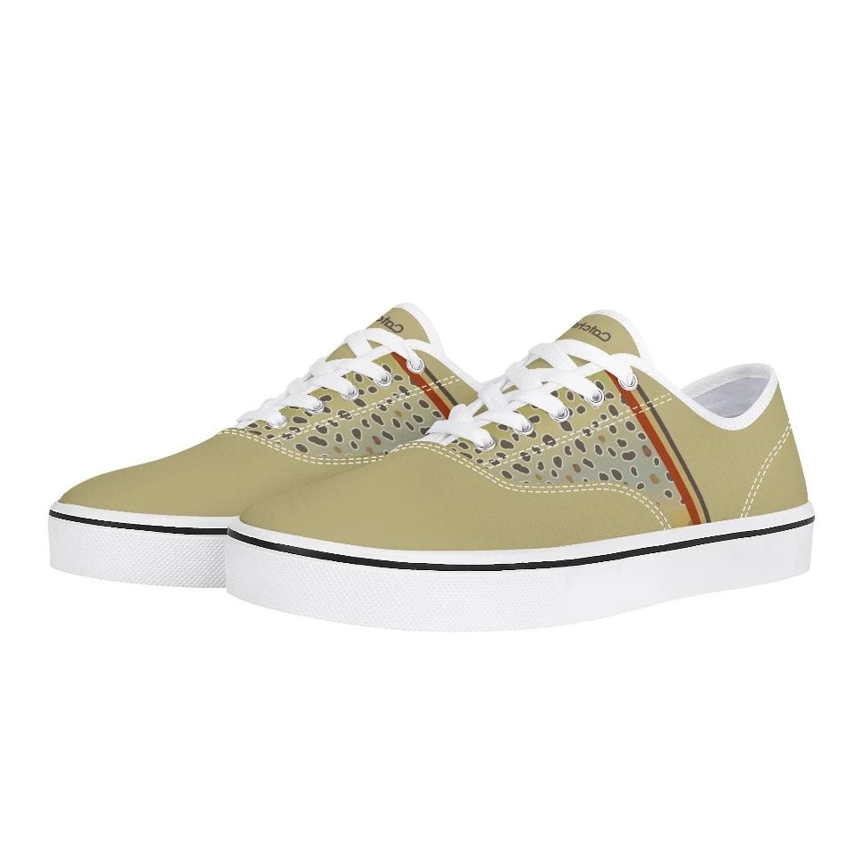Browntown Racer Canvas Boat Shoe | Stylish & Comfortable - Catchflo - Fish On! Custom Rods
