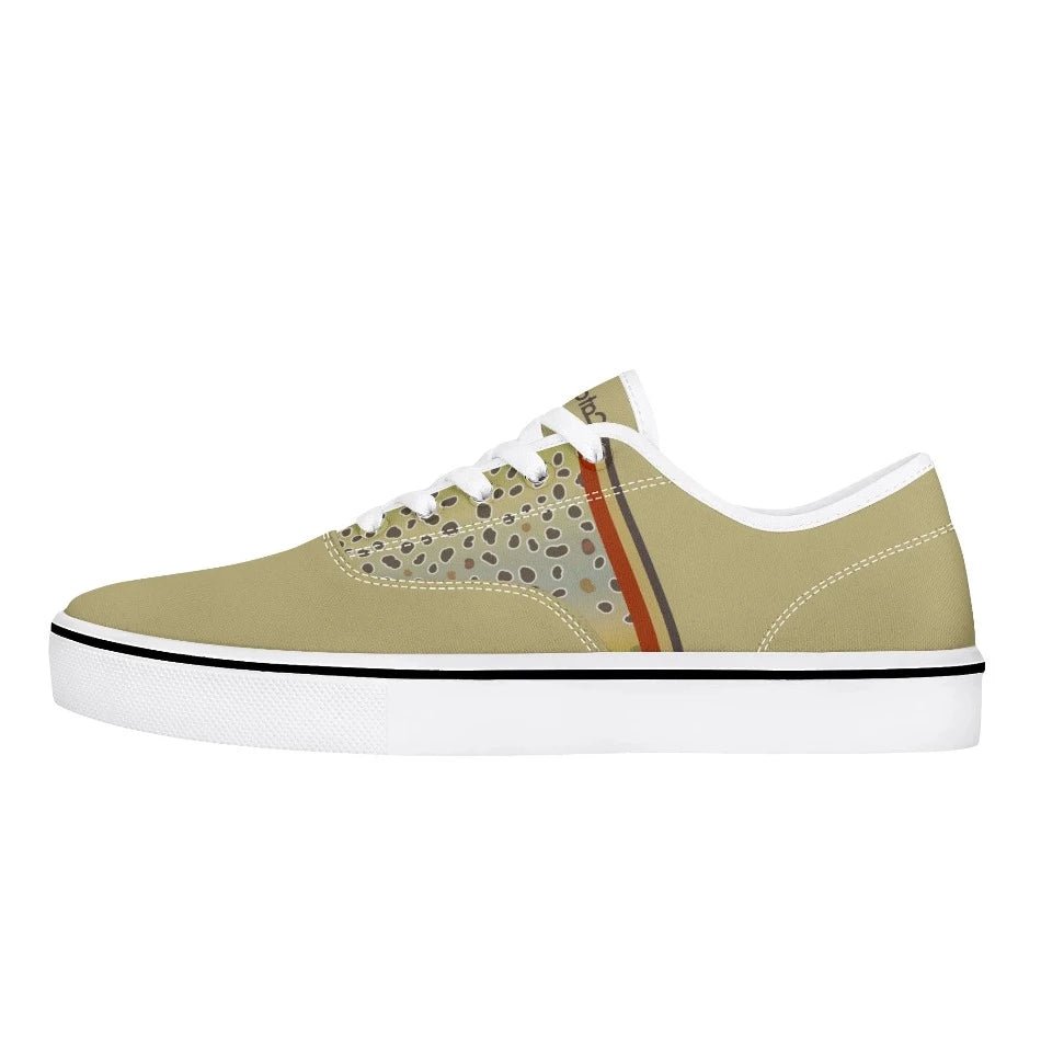 Browntown Racer Canvas Boat Shoe | Stylish & Comfortable - Catchflo - Fish On! Custom Rods