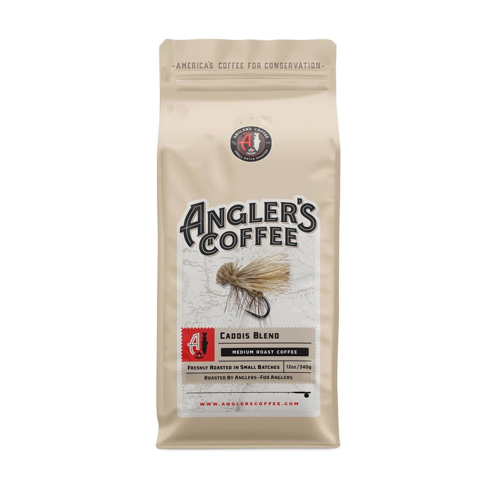 Caddis Blend Coffee - Premium Medium Roast for Anglers (12oz) - Fish On! Custom Rods