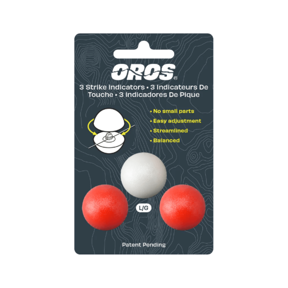 Carded 3 - Pack Large Red & White - Fish On! Custom Rods