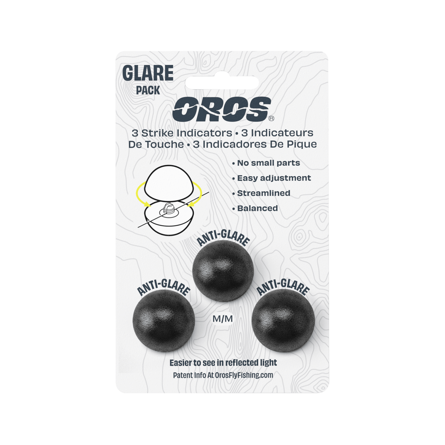 Carded 3 - Pack Medium Black - Fish On! Custom Rods