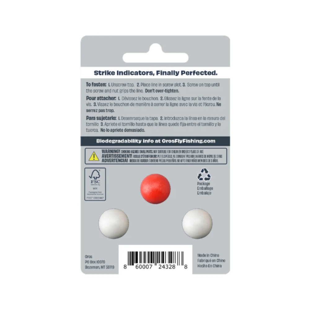 Carded 3 - Pack Small Red & White - Fish On! Custom Rods