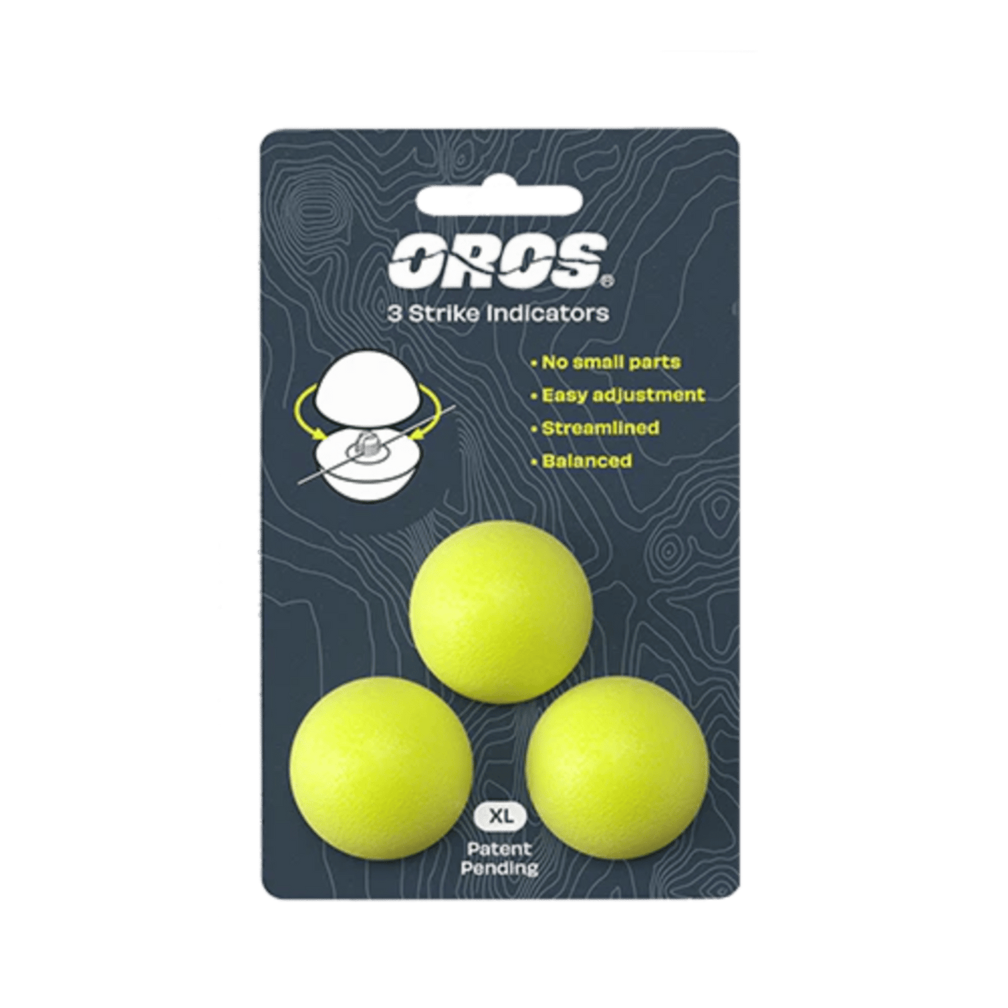 Carded 3 - Pack X - Large - Chartreuse - Fish On! Custom Rods