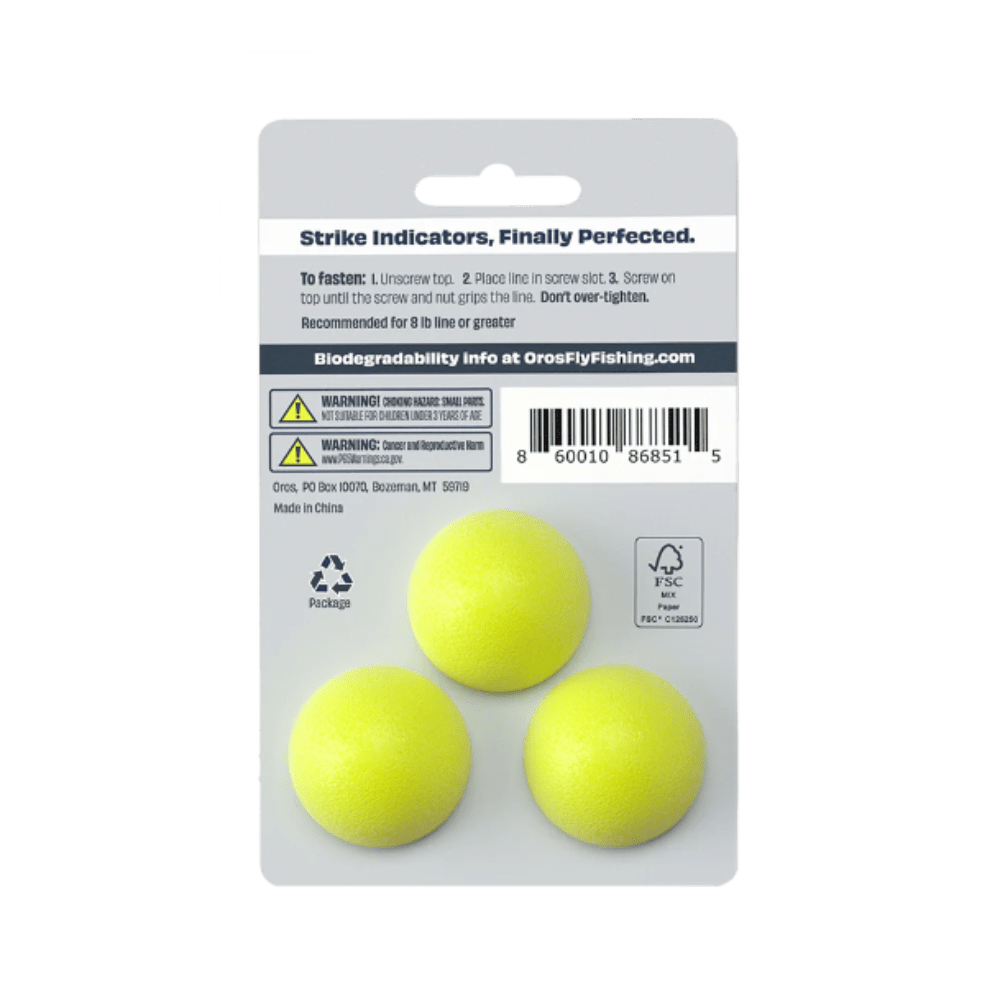 Carded 3 - Pack X - Large - Chartreuse - Fish On! Custom Rods