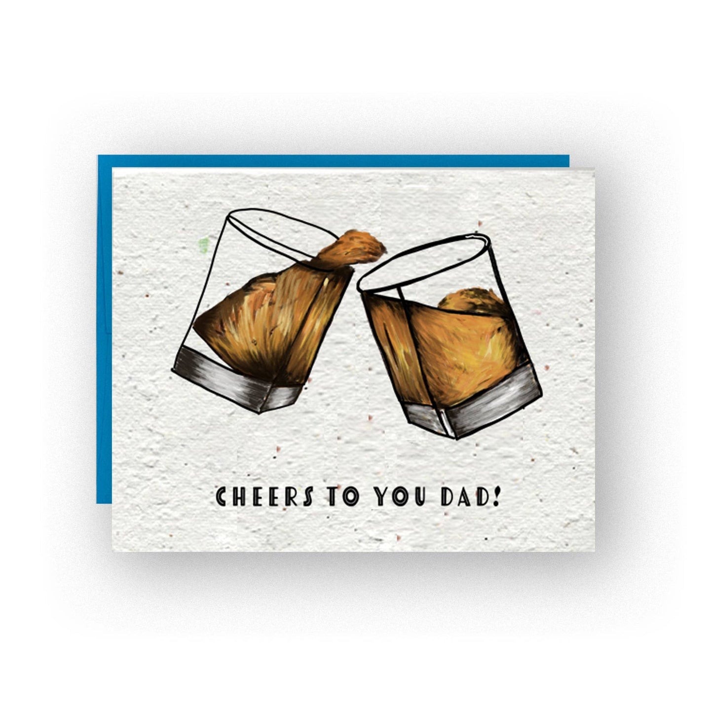 Cheers to you dad! Father's Day Wildflower Seed Paper Card - Fish On! Custom Rods