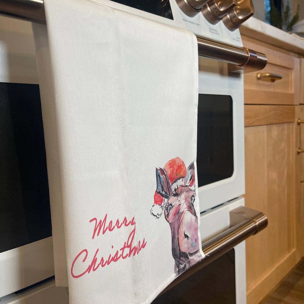 Christmas Tea towel - Fish On! Custom Rods