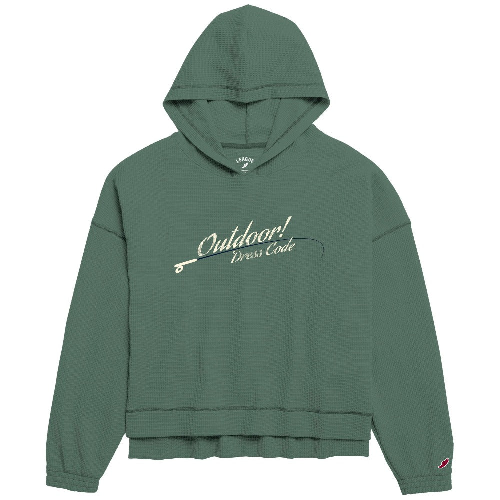 Cozy Waffle Pullover Hood - Women | Trendy Comfort Fashion - Fish On! Custom Rods