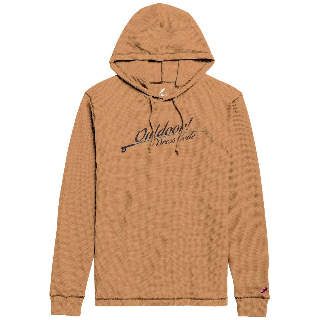 Cozy Waffle Pullover Hoody for Men - Luxurious Comfort - Fish On! Custom Rods