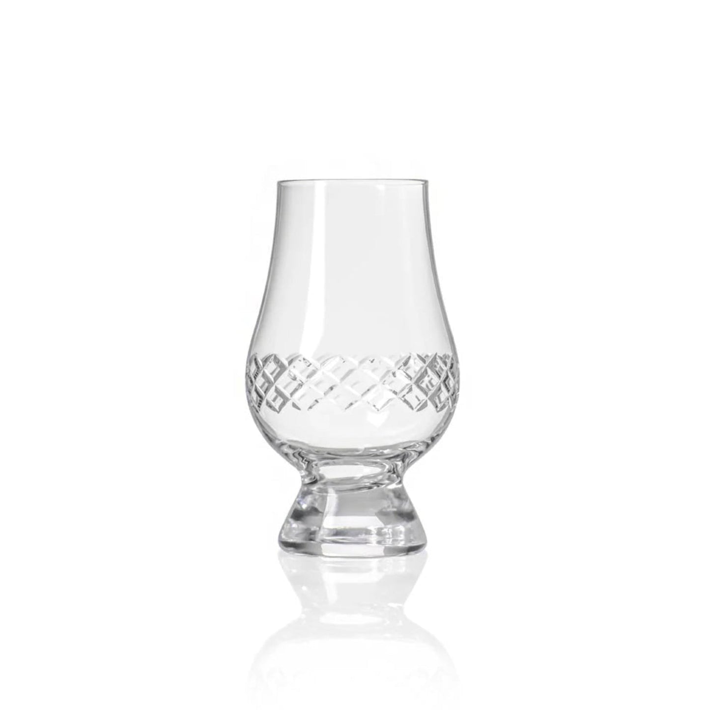 Diamond Glencairn Scotch Glass – Premium Lead - Free Crystal Tasting Glass - Fish On! Custom Rods