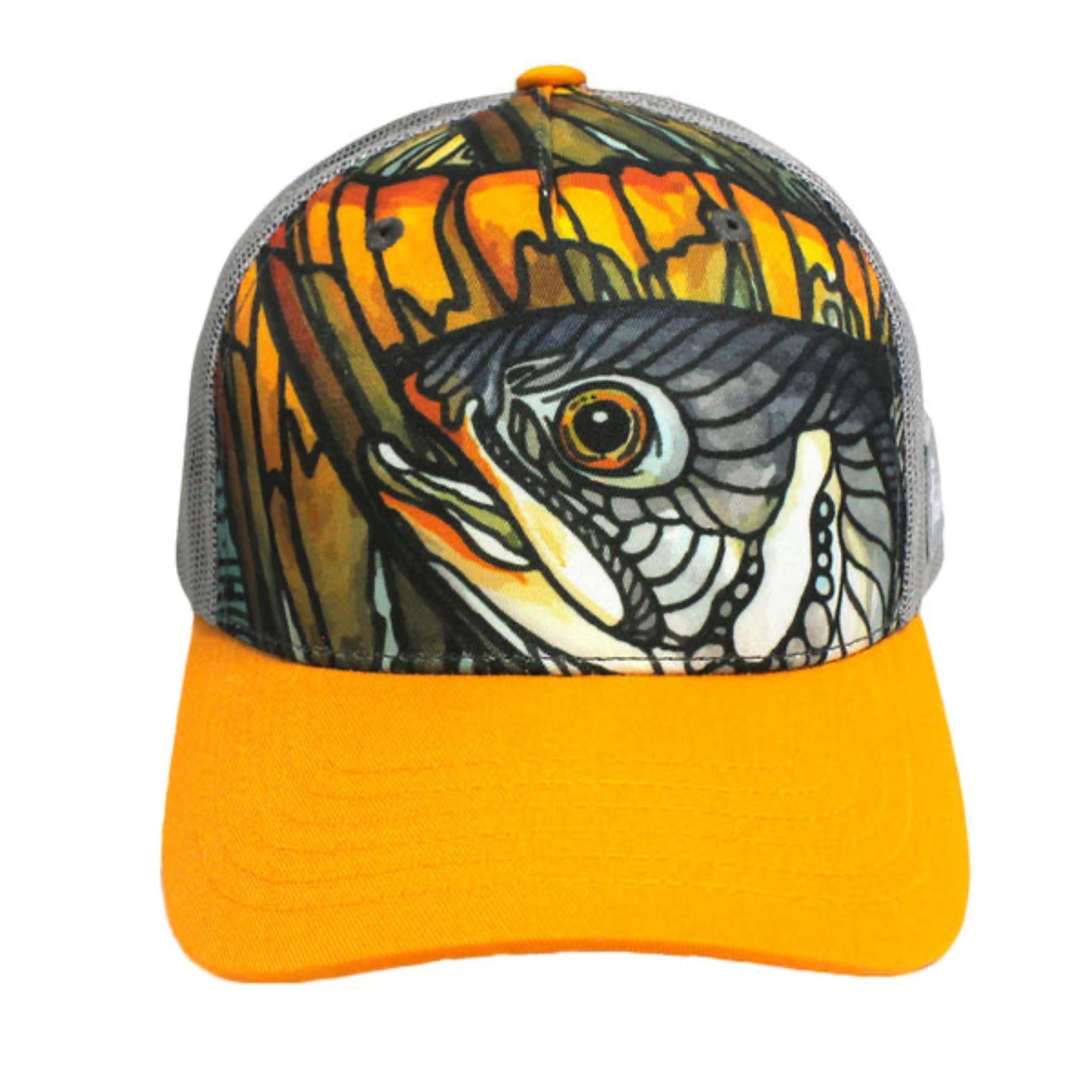 Dolly Vee Abstract Trucker Hat - Fish On! Custom Rods